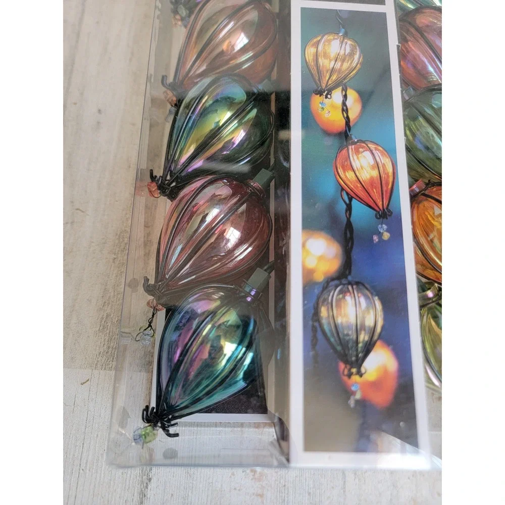 Home NEW string lights hot air balloon rainbow unique decor indoor outdoor